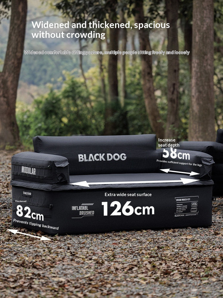 BLACKDOG Dream Maker Double Inflatable Sofa Portable Lightweight Quick Inflation Deflation Widened Load Bearing Up To 300kg Outdoor Camping Travel