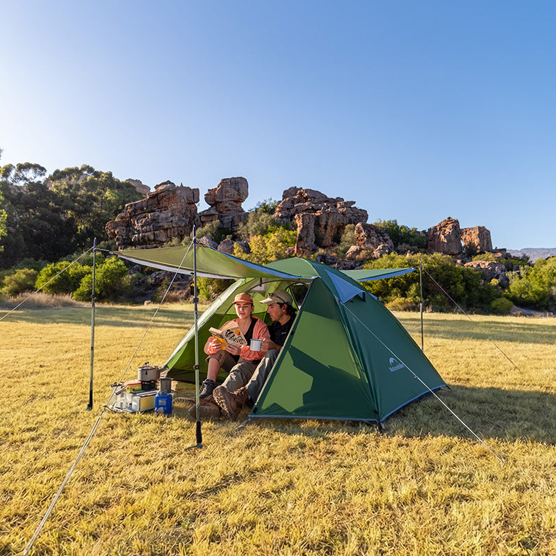Naturehike BLEIK Series Tent 2-3 Persons Ultralight Double Awning Tent Breathable P-Series Gen 2 Crossbar Structure Design Outdoor Camping Hiking