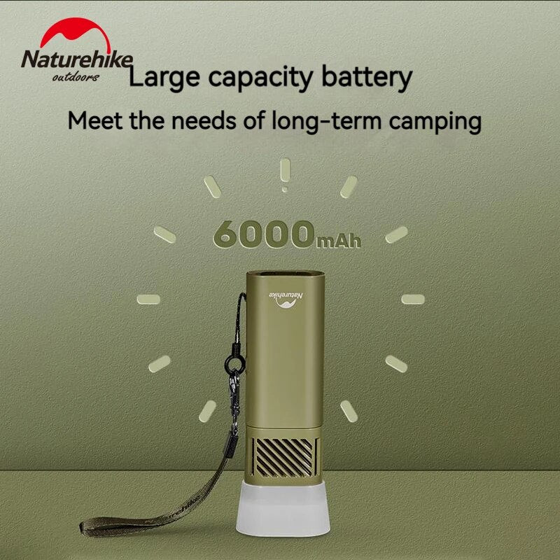 Naturehike Anti Mosquito Flashlight Outdoor Camping Lamp Tent Lantern Lighting Insect Repellant Mat Coil IPX4 Waterproof USB Type C Charging 6000mAh Battery Flash Light Nature Hike