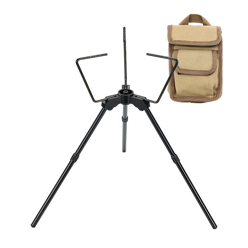 Campingmoon Portable Camping Stove Tripod Stand Aluminum Alloy Gas Canister Support Rack Bracket