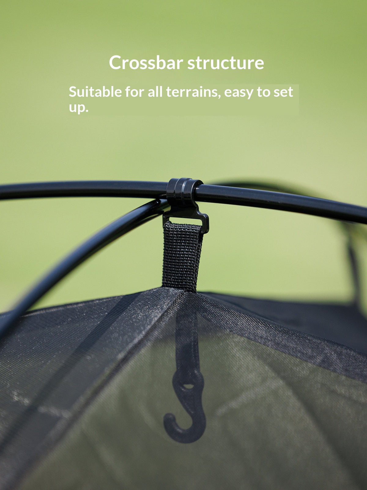 Blackdog REMOTE HILL 2 Hiking Tent Ultralight 2 Person Black Waterproof Silver Sunscreen Camping