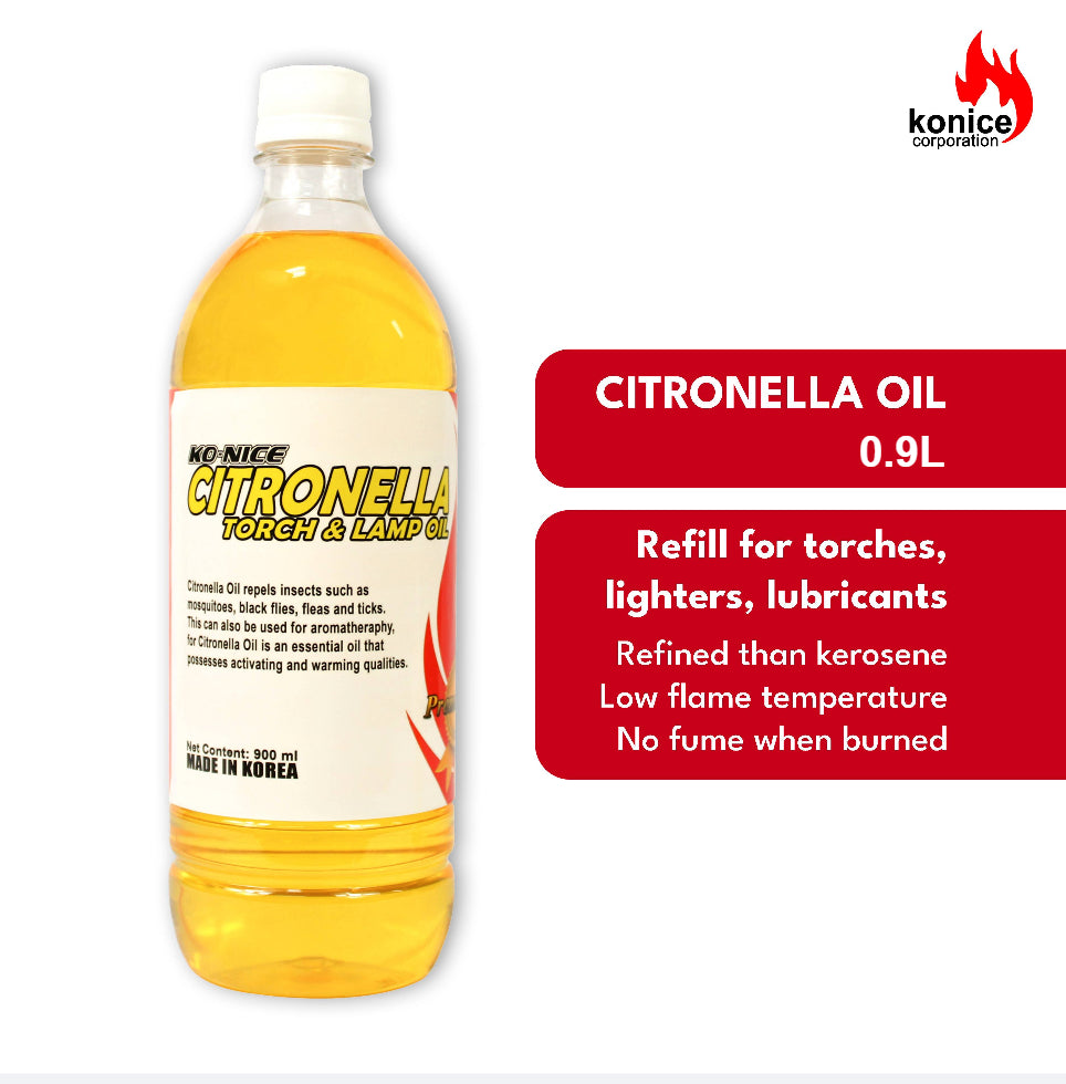 Konice Citronella Oil 0.9L and 1.8L For Outdoor Camping Garden Insect Repellant Lamp Lantern Gas