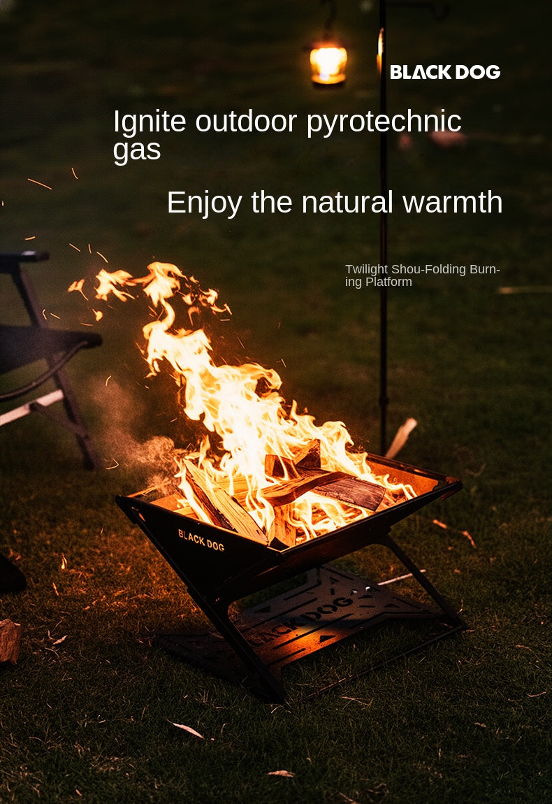 Blackdog TWILIGHT GUARDIAN Black Fire Pit Portable Multipurpose