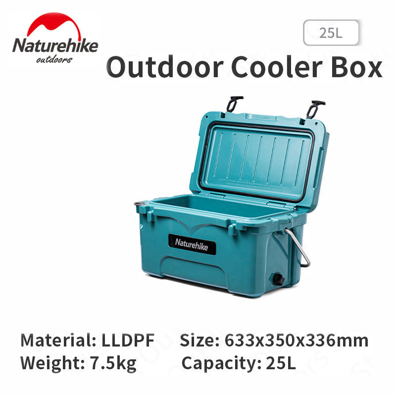 Naturehike Outdoor Rotomolded Premium Cooler ICE Chest Storage Box 50L | 25L Rotomolding Camping Chiller Cold up to 80H Camp Picnic Food Grade LLDPE Nature Hike