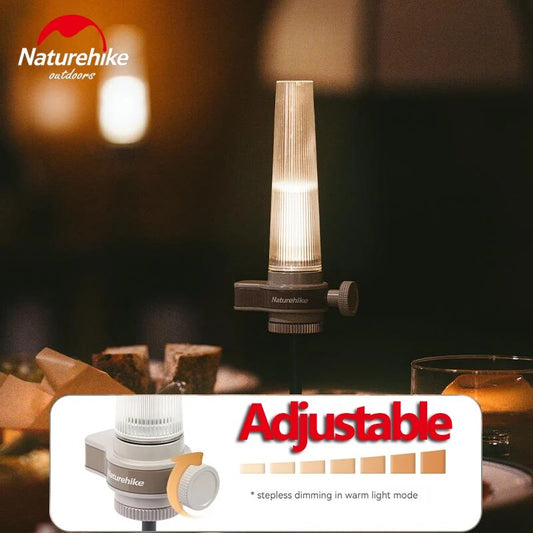 Naturehike NIGHT SHADOW Candlelight LED Outdoor Atmosphere Lighting Lamp Aesthetic USB Charging 1-110 Lm Ambient Light IPX4 Waterproof Candle Lantern