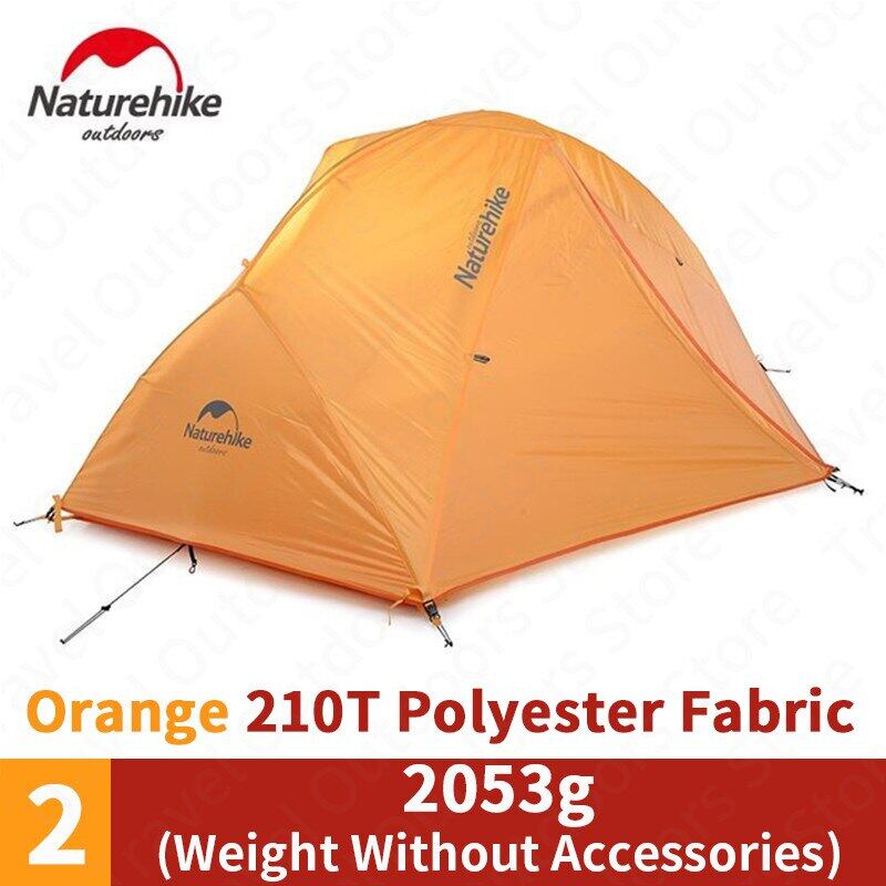 Naturehike STAR River 2 Series Ultralight 2 Person Camping Tent Upgraded Version 20D 210T with MAT Waterproof Outdoor Portable Hiking Backpacking