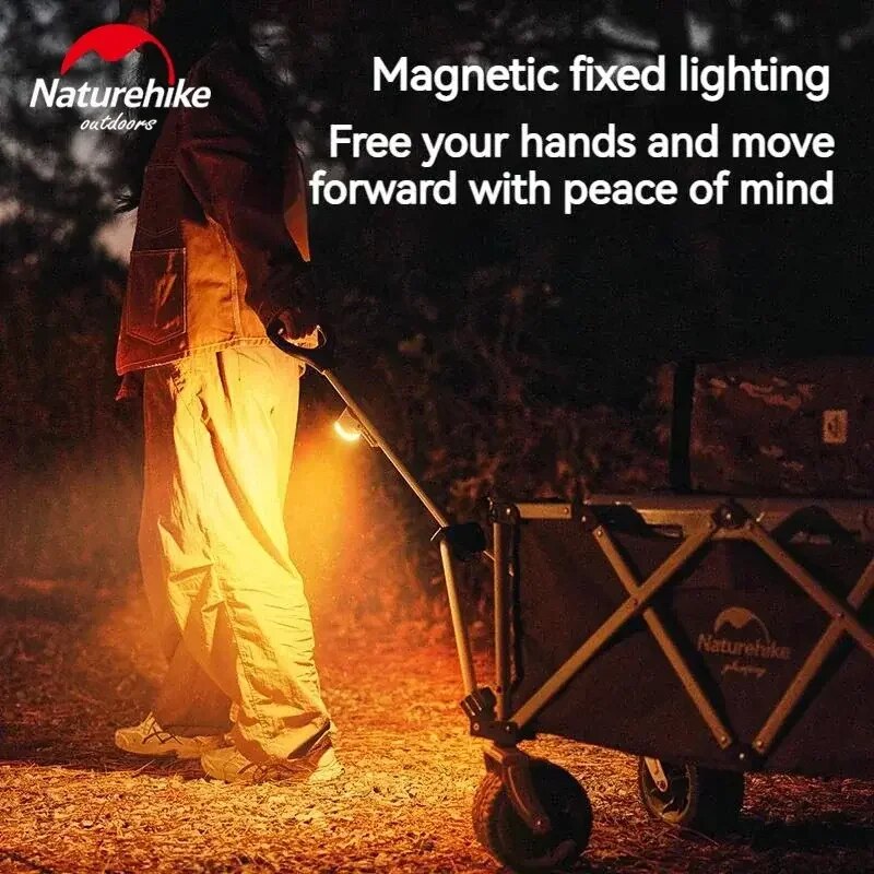 Naturehike STAR MILLET Small Camping Light Mini Clip-on Magnetic Lamp Hiking Backpacking Multifunctional Outdoor IPX4 Waterproof USB C Rechargeable Battery 1000mAh Ultralight Portable Sensor Headlamp Lantern Nature Hike