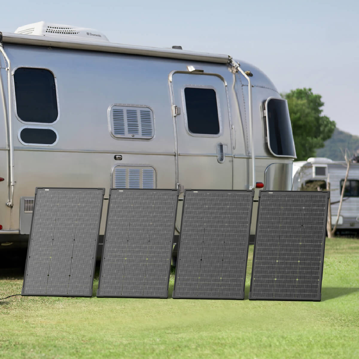 EcoFlow 125W Bifacial Portable Solar Panel High Efficiency Foldable Solar Charger For Camping