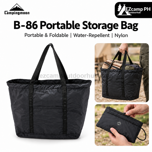 Campingmoon B-86 Portable Ultralight Foldable Storage Bag Self-Storing Camping Travel Carry Tote