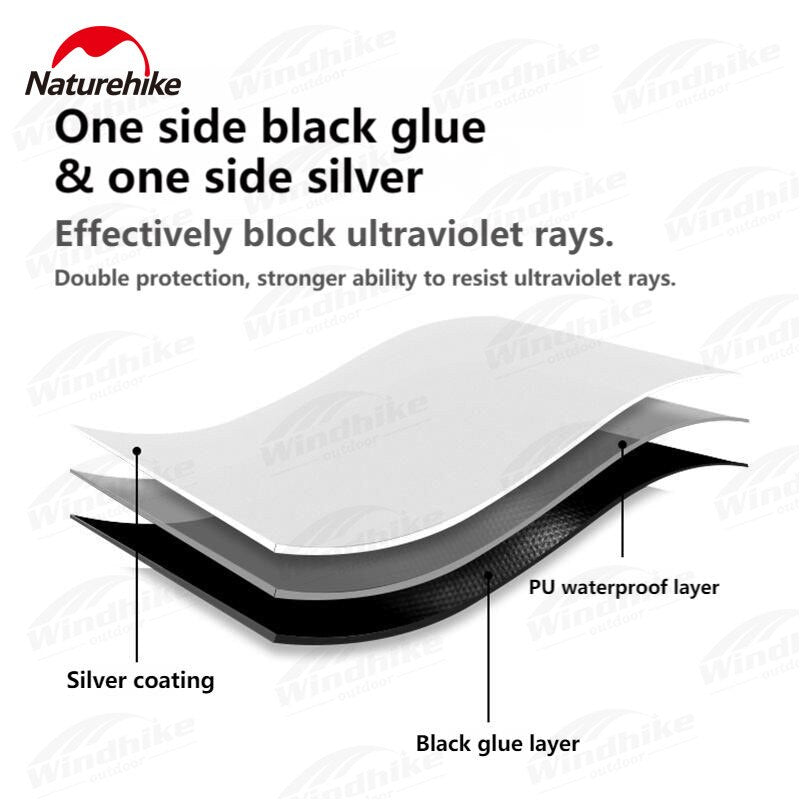 [Pre-Order] Naturehike GIRDER Series Shelter Awning Canopy Tarp Tent in Classic Silver Coated and Double Sided Black Vinyl Glue + Silver Coating SMALL HEX LARGE Size Waterproof Windproof UPF50+ UV Sun Shade Portable Outdoor Camping Tarp with 2 Poles