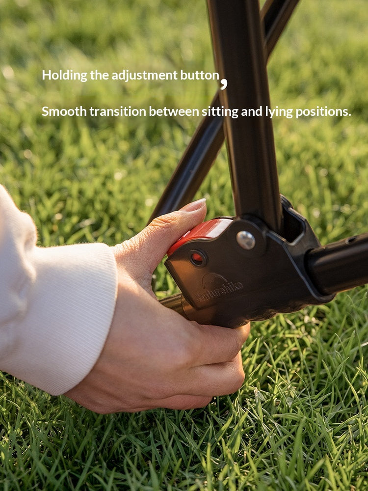 Naturehike SEA STAR 001 Reclining Chair High Back Moon Chair 3 Adjustable Level Cotton Filled Foam Padded Relax 150kg Max Load Outdoor Camping