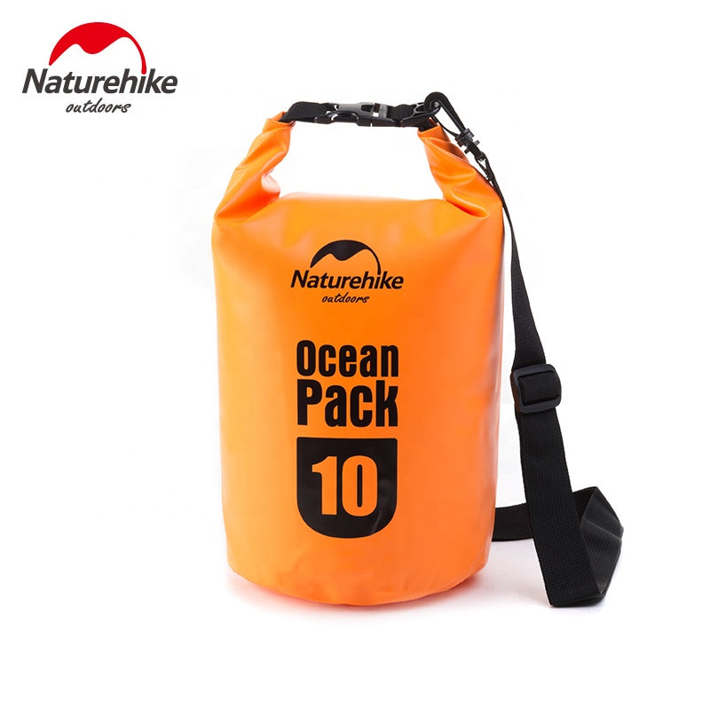 Naturehike 5L 10L 20L Aqua Bag Waterproof Ocean Pack 500D Storage Dry Beach Backpack Water Proof Bucket Sling Shoulder Outdoor Travel Inflatable Bag