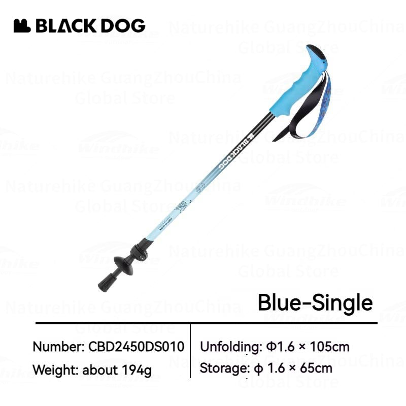 BLACKDOG by Naturehike Trekking Poles for Kids Aluminum Alloy 65-105cm Telescopic 194g Ultralight Walking Trek Stick Rod for Climbing Hiking Children Outdoor Camping Girl Boy Black Dog Nature Hike