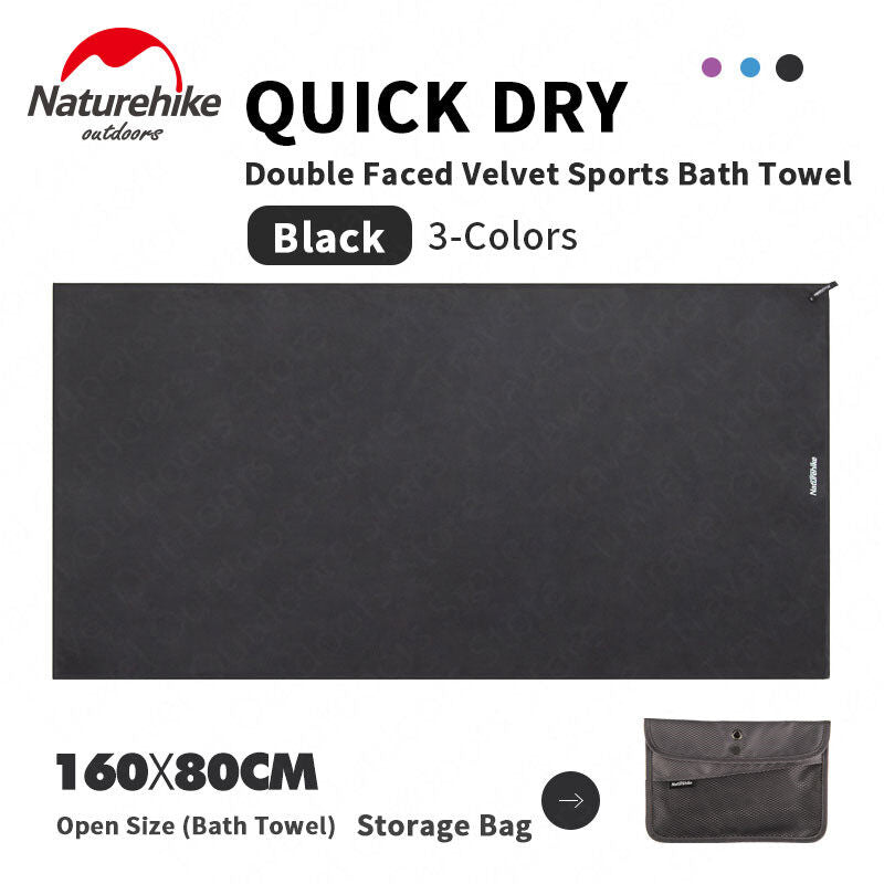 Naturehike Quick Drying Towel Outdoor Sports Super Absorbent Camping Swimming Bath Gym Travel Microfiber Antibacterial Face Hand Premium Towel Nature Hike Fast Dry Portable Ultralight Weight