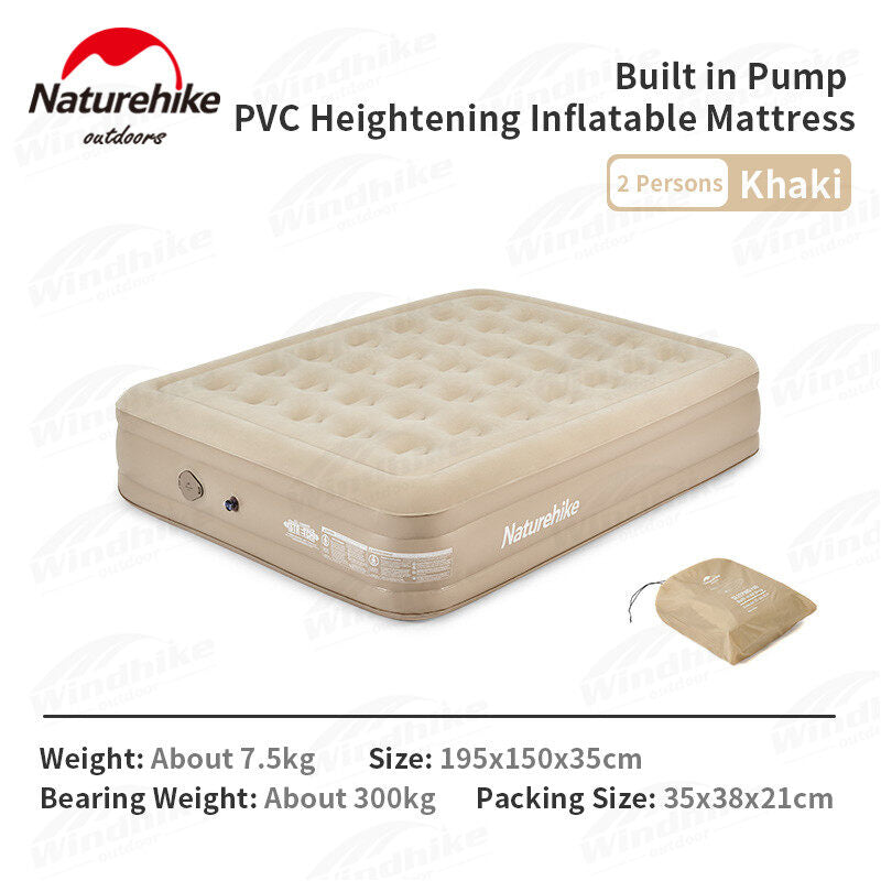 [Pre-Order] Naturehike Outdoor Automatic Inflatable Bed Lazy Air Mattress Bed Portable Camping Tent Sleeping Pad Quiet Thicken Moisture-proof Pad Built In Air Pump Nature Hike Auto Inflate Inflating