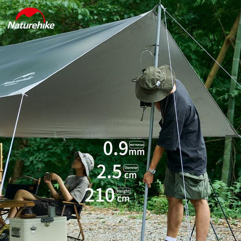 [Pre-Order] Naturehike GIRDER Series Shelter Awning Canopy Tarp Tent in Classic Silver Coated and Double Sided Black Vinyl Glue + Silver Coating SMALL HEX LARGE Size Waterproof Windproof UPF50+ UV Sun Shade Portable Outdoor Camping Tarp with 2 Poles