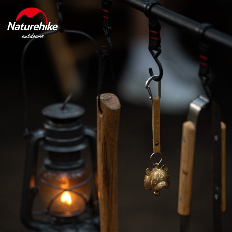 Naturehike Outdoor Camping Wind Chime Relaxing Atmosphere Bell Ambient Sound Hanging Bear Design Camp Decoration Nature Hike