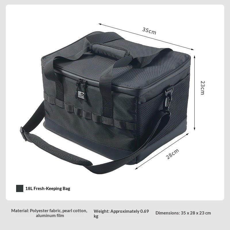 Campingmoon Insulated Cooler Bag 5L 18L Portable Thermal Ice Box Food Drink Storage Outdoor Camping