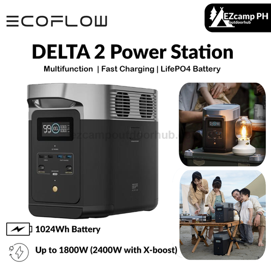 EcoFlow DELTA 2 Power Station Portable Multifunction Large Capacity Fast Charging Power Source For Camping Outdoor Home Battery Backup Travel Eco Flow