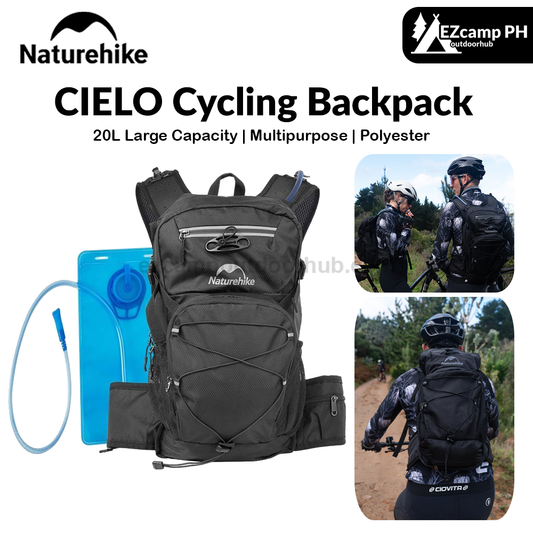 Naturehike CIELO Cycling Backpack Portable Lightweight Multifunctional Foldable 20L Large Capacity Hiking Backpack With Drinking Water Bladder