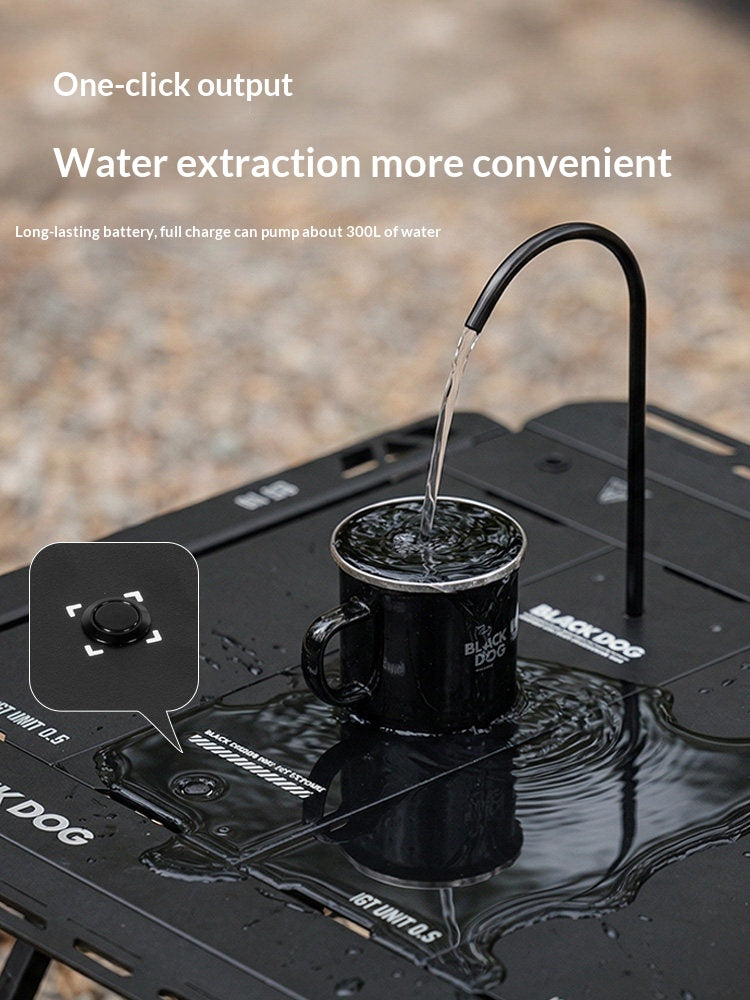 Blackdog IGT Electronic Drinking Water Faucet Dispenser Pump 4000mAh Battery Half Unit Integrated Grill Table Outdoor Camping Accessories