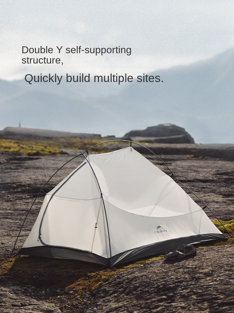 Naturehike CLOUD UP PRO Series Ultralight Camping Tent for 1-2 Person Portable Waterproof 20D Lightweight Nylon and 8 Series Aluminum Alloy Pole Outdoor Hiking Backpacking 4 Season Tent Nature Hike