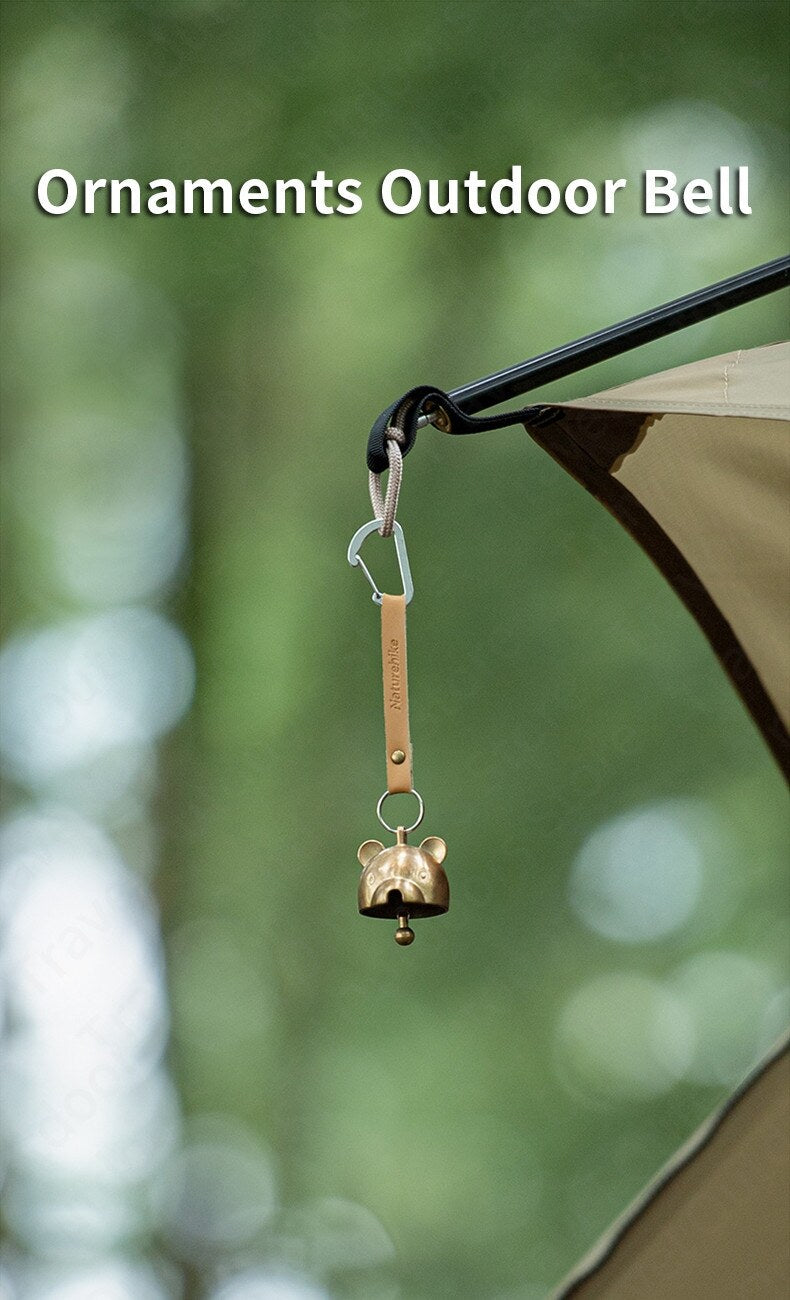 Naturehike Outdoor Camping Wind Chime Relaxing Atmosphere Bell Ambient Sound Hanging Bear Design Camp Decoration Nature Hike