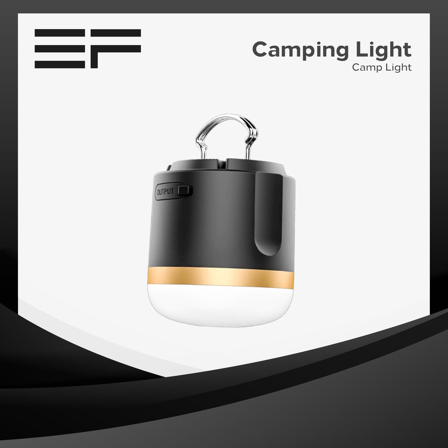 EcoFlow Portable Camping Light Multipurpose Rechargeable Equipment Waterproof Versatile Stepless Dimming 3 Color Modes Magnetic Base Emergency Light