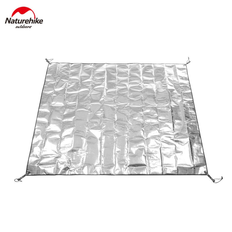 Naturehike Aluminum Foil Floor Mat Moisture Proof Groundsheet 5 Sizes for P-Series ANGO 3 4 VILLAGE 6 13 Mat Waterproof Outdoor Camping Multifunctional Tent Ground Sheet Cover Footprint