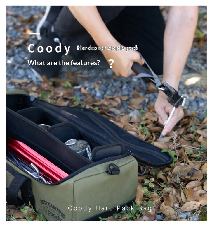 Coody TOOLBAG 11.7L Storage Bag Portable Heavy Duty Camping Tool Storage Bag Hard Pack Organizer For Tent Stakes Pegs Hammer & Outdoor Equipment