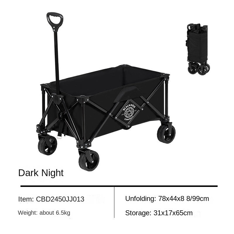 BLACKDOG Mountain Shadow Pro Camping Cart 150 Liters Large Capacity Folding Collapsible Cart Wagon Sundries Detachable Four-way Trolley With Brake