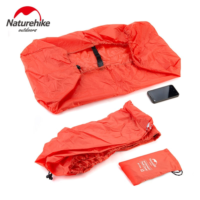 Naturehike 20-70L Backpack Rain Cover Portable Lightweight Climbing Sport Back Pack Foldable Waterproof Mud Dust Bag Rain Coat Hiking Camping Travel Cycling Heavy Duty Original Nature Hike