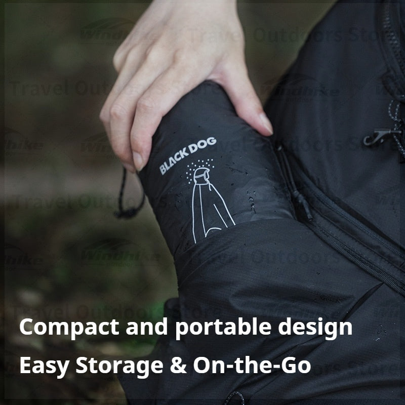 BLACKDOG Explorer 3 In 1 Tactical Raincoat Unisex Hooded Sleeve Waterproof Rain Poncho Cycling Rain Cover Camping Outdoor Mountaineering Rainwear