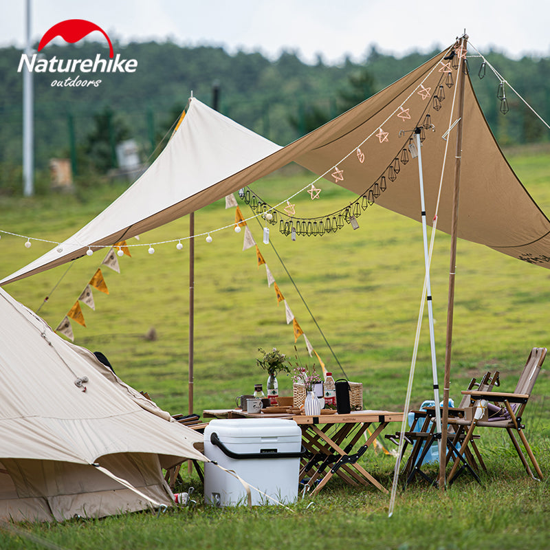 Naturehike Atmosphere Pennant Portable Ultralight 22 Flags 6 Meters Canvas Fabric Hanging Banner Camping Outdoor Festival Flag Decoration Design