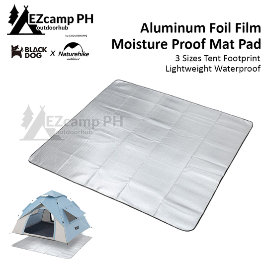 BLACKDOG by Naturehike Outdoor Camping Tent Ground Aluminum Foil Film Moisture Proof Folding Mat 3 Sizes Ultralight Floor Footprint Ground Sheet Pad