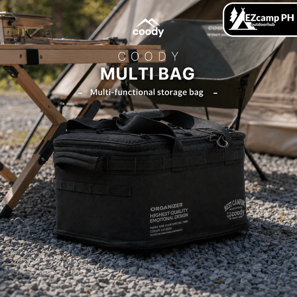 Coody MULTI BAG Portable Multifunctional Camping Storage Bag Heavy Duty Padded Organizer Removable Divider MOLLE Outdoor Gear Equipment Case