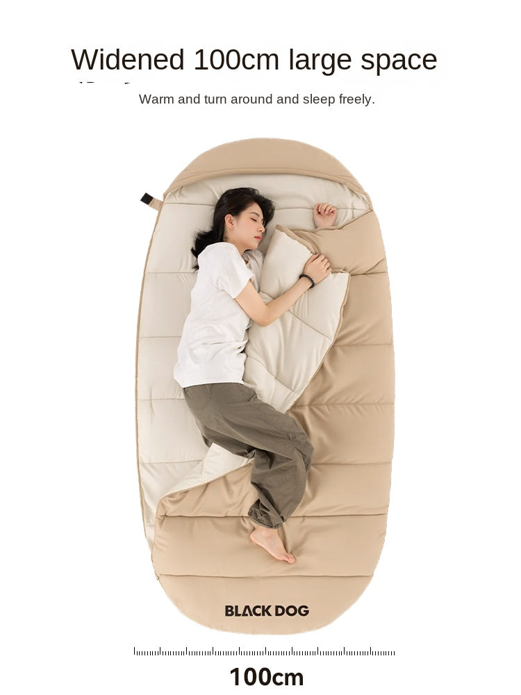 Blackdog CLOUD NEST Eggshell Sleeping Bag Portable Multipurpose Warm Comfortable Adult Hooded Quilt Bottom Opening Design Skin-Friendly Outdoor Camping Travel