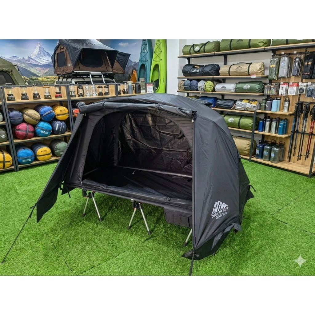 Montana COT TENT Combo Off the Ground Single Person Ultralight Portable Waterproof Camping Tent