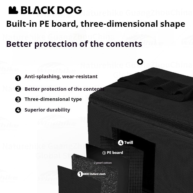 BLACKDOG Camping Tools Storage Bag 9.5L Large Capacity Multi-function Outdoor Camping Accessories Equipment Folding Sundries Storage Bag Handbag