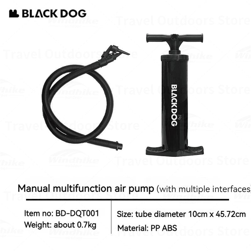 BLACKDOG Manual Multifunction Air Pump Outdoor Accessories Hand-Operated Manual Air Pumps Suitable for Inflatable Sofa Tent Cushion Pillow