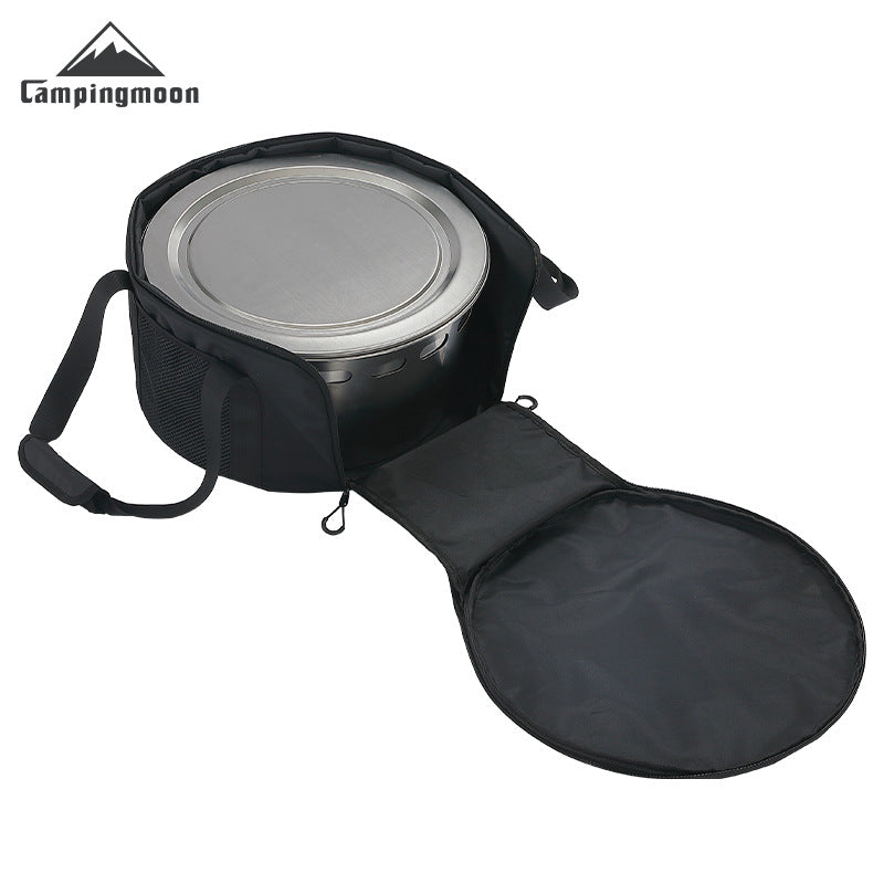 Campingmoon MF-038 Smokeless Fire Pit Wood Burning BBQ Grill Portable Outdoor Camping Bonfire Stove