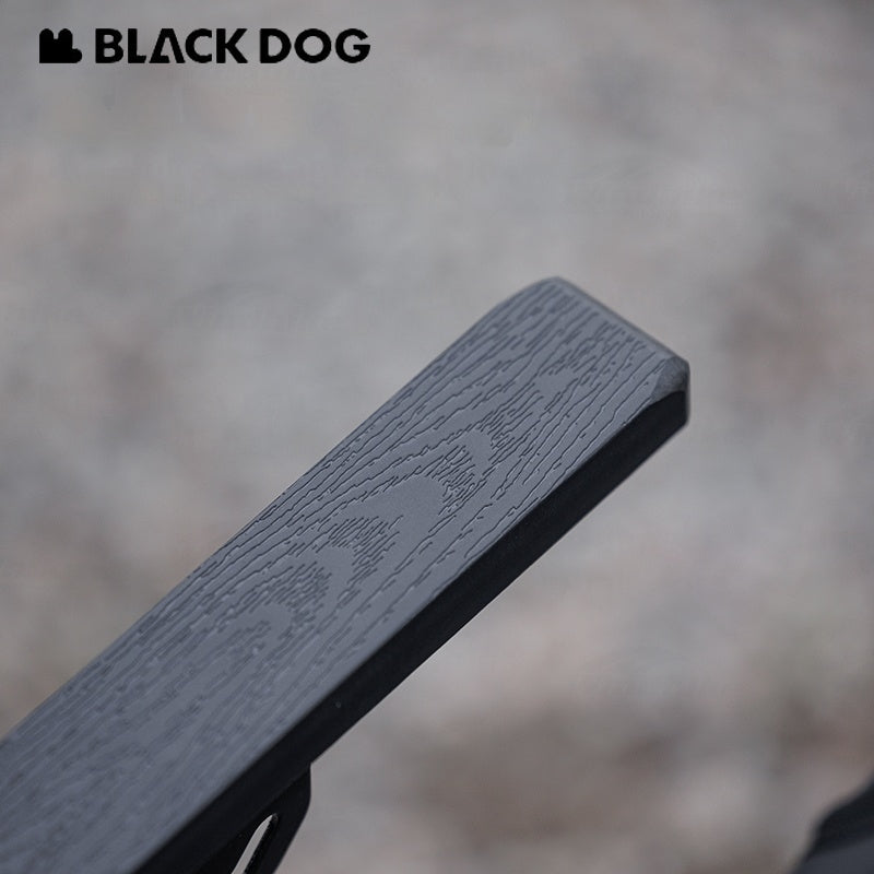 BLACKDOG High Back Folding Recliner Lounger Chair High Backrest Load Bearing 120kg Carbon or Aluminum Steel Wood Armchair 4 Adjustable Outdoor Camping