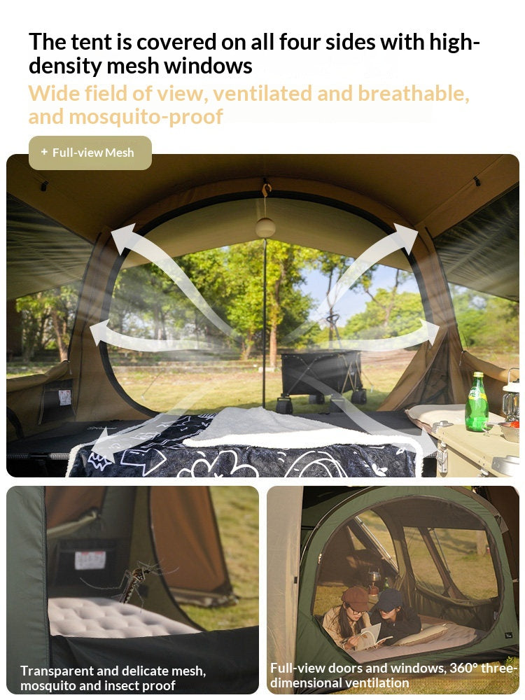Vidalido THOUSAND ISLANDS Self Standing Tent for 2-3 Persons Bedroom Inner Add-on or Stand-Alone Outdoor Camping Tent Waterproof Breathable TC Cotton