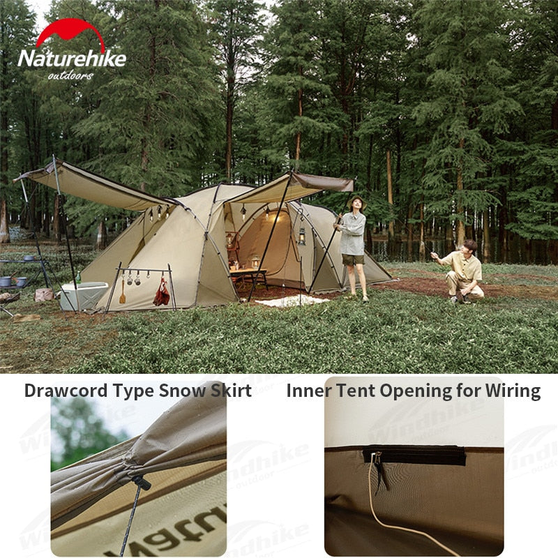 [Pre-Order] Naturehike ARIES Series BETA 4 to 6 Person Tunnel Type Tent DIY Expansion Big Front Hall Camping Hiking Windproof Breathable Double Layer UPF50+ Glamping Nature Hike