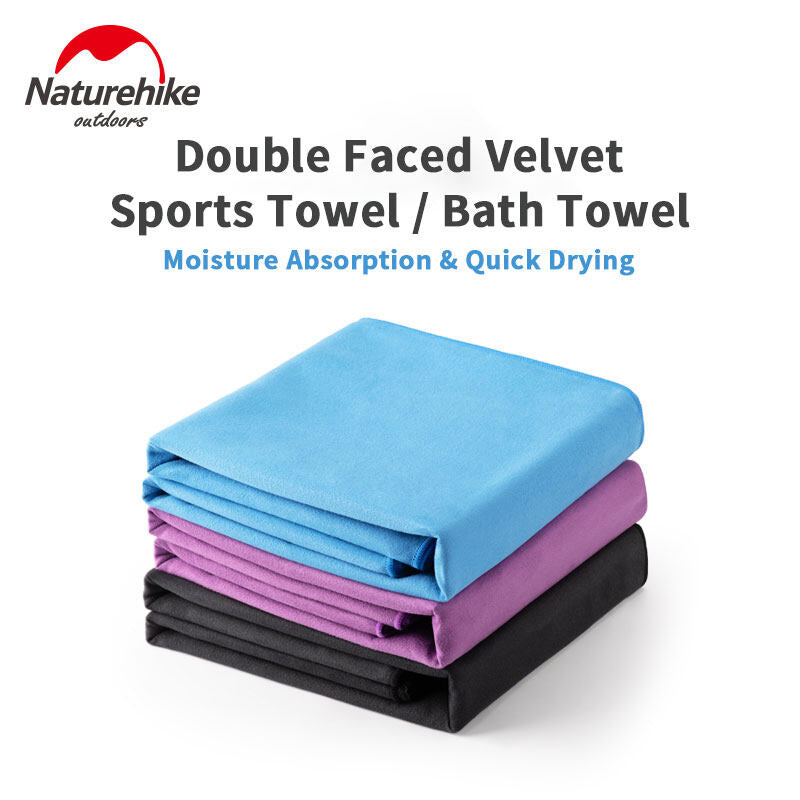 Naturehike Quick Drying Towel Outdoor Sports Super Absorbent Camping Swimming Bath Gym Travel Microfiber Antibacterial Face Hand Premium Towel Nature Hike Fast Dry Portable Ultralight Weight