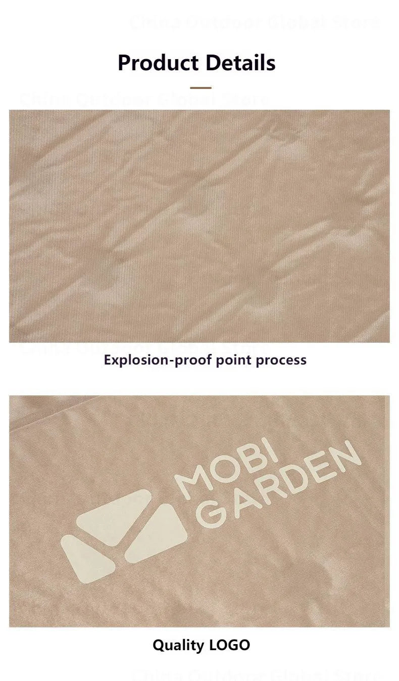 MOBI GARDEN Automatic Inflatable Camping Mat Tent 1 / 2 Persons Sleeping Mattress Cushion Pad With Built-in Pillow Sliceable Moisture Proof Mattress