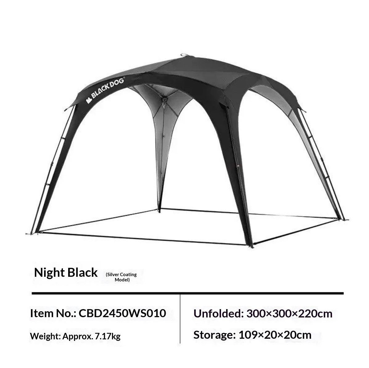 BLACKDOG DOME SKY Automatic Modular Multiple Setting Canopy Tent Unlimited Connection Bedroom Living Area Waterproof Outdoor Fast Build 4-12 Person Unicorn