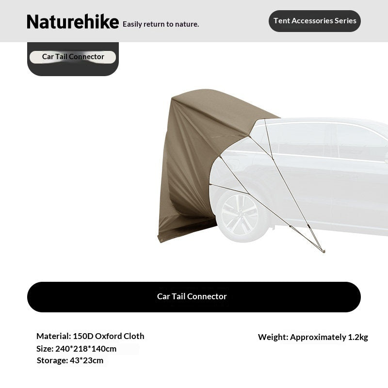 Naturehike VILLAGE 6.0 Gen 3 BASE / FLAGSHIP 4-5 Persons Fast Automatic Cabin Ridge Tent Multiple Setups 15.5m² Space Ti Black Sunscreen Outdoor