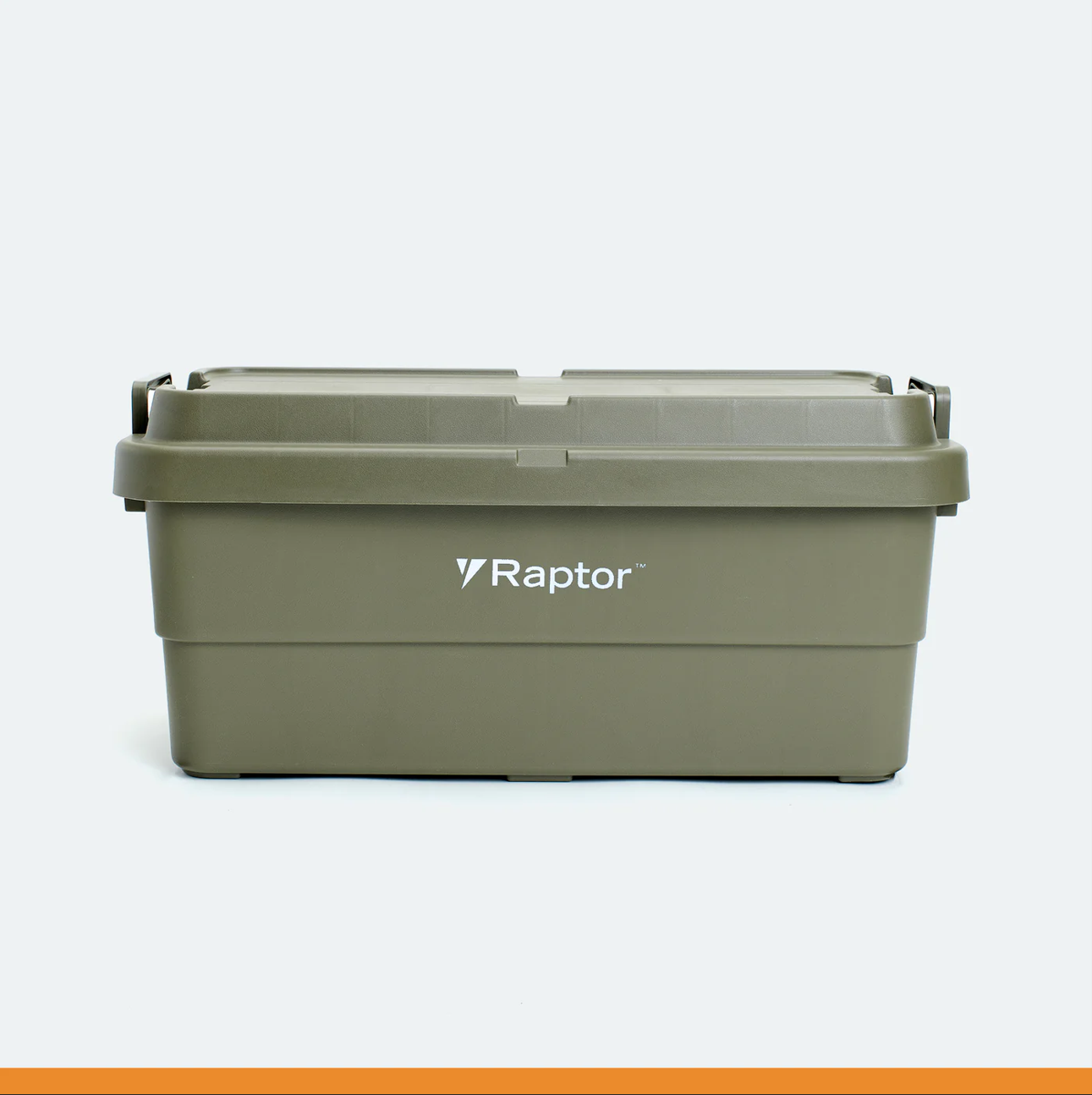 Raptor ROVER Series Storage Rig Box Multipurpose Organizer 30L 50L 70L Large Capacity Reinforced Grid Lid Stackable & Nesting Design Wood Tabletop