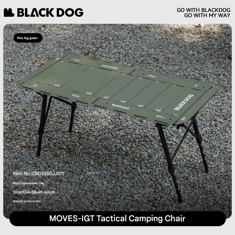 Blackdog MOVES Modular IGT Tactical Table Portable Black Folding Large Integrated Grill Table Up To 4.5 Units Of IGT Space Camping Kitchen BBQ Stove Table